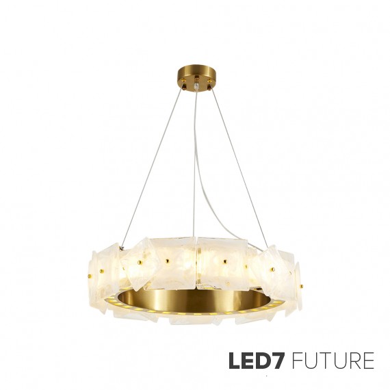 Loft Industry Modern - Small Square Marble Chandelier